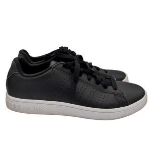 K-Swiss Shoes K Swiss Mens Classic Court Casper Black Leather